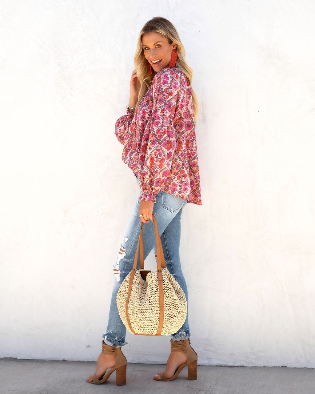 Magnolia Haven Cotton Tassel Tie Top - FINAL SALE