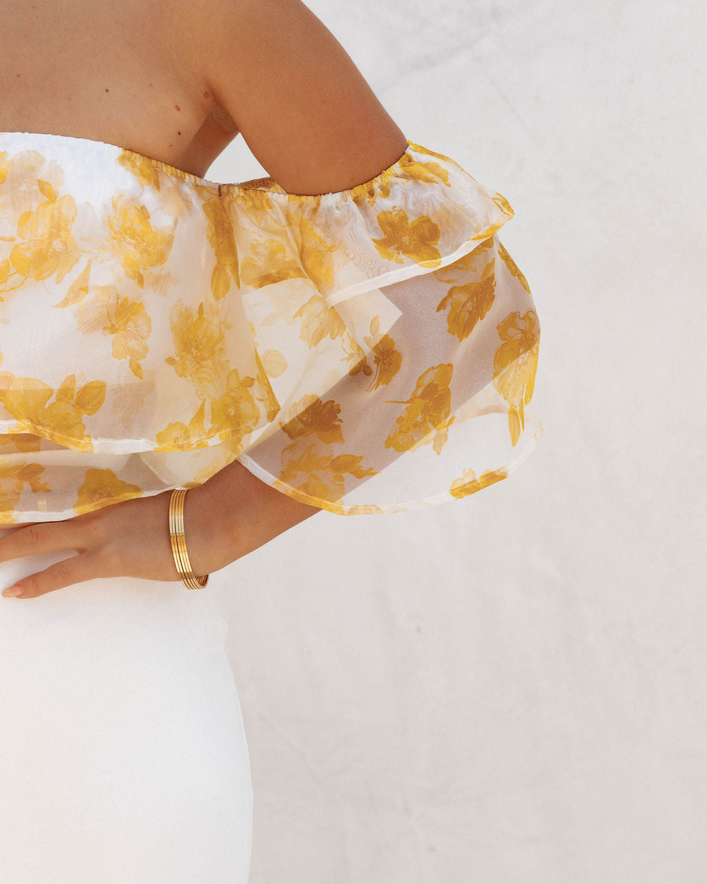 Botero Floral Organza Crop Top - FINAL SALE