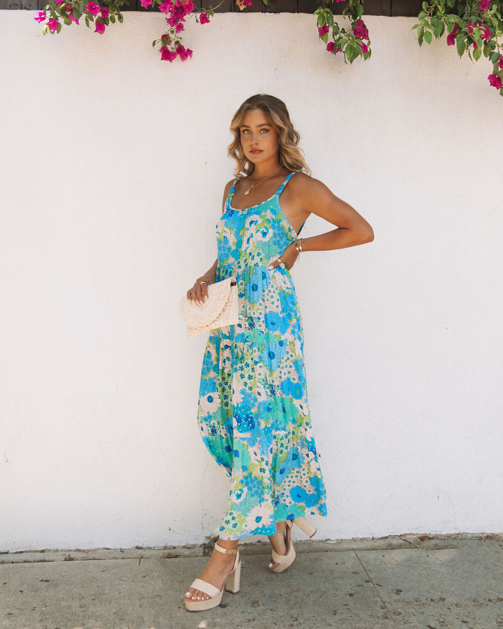 Floral Serenity Pocketed Maxi Dress - FINAL SALE