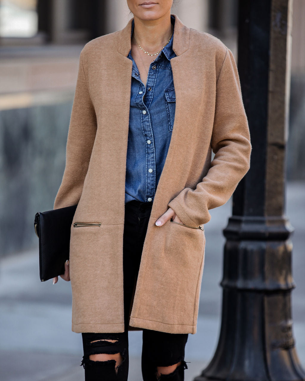 PREORDER - Catalog Pocketed Coat - Camel