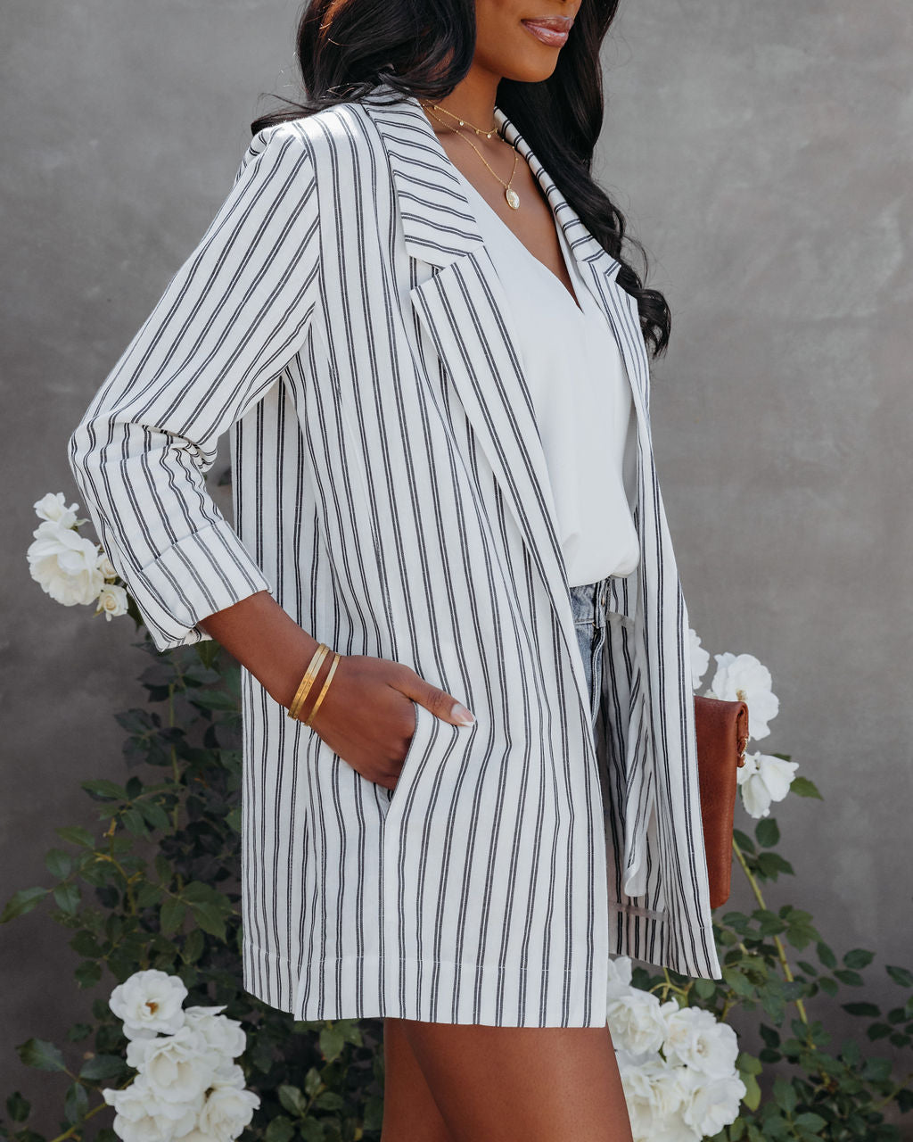 Mansion Linen Blend Relaxed Blazer - FINAL SALE