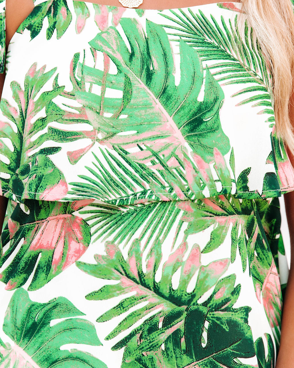 Aloha State Tiered Tie Mini Dress - FINAL SALE