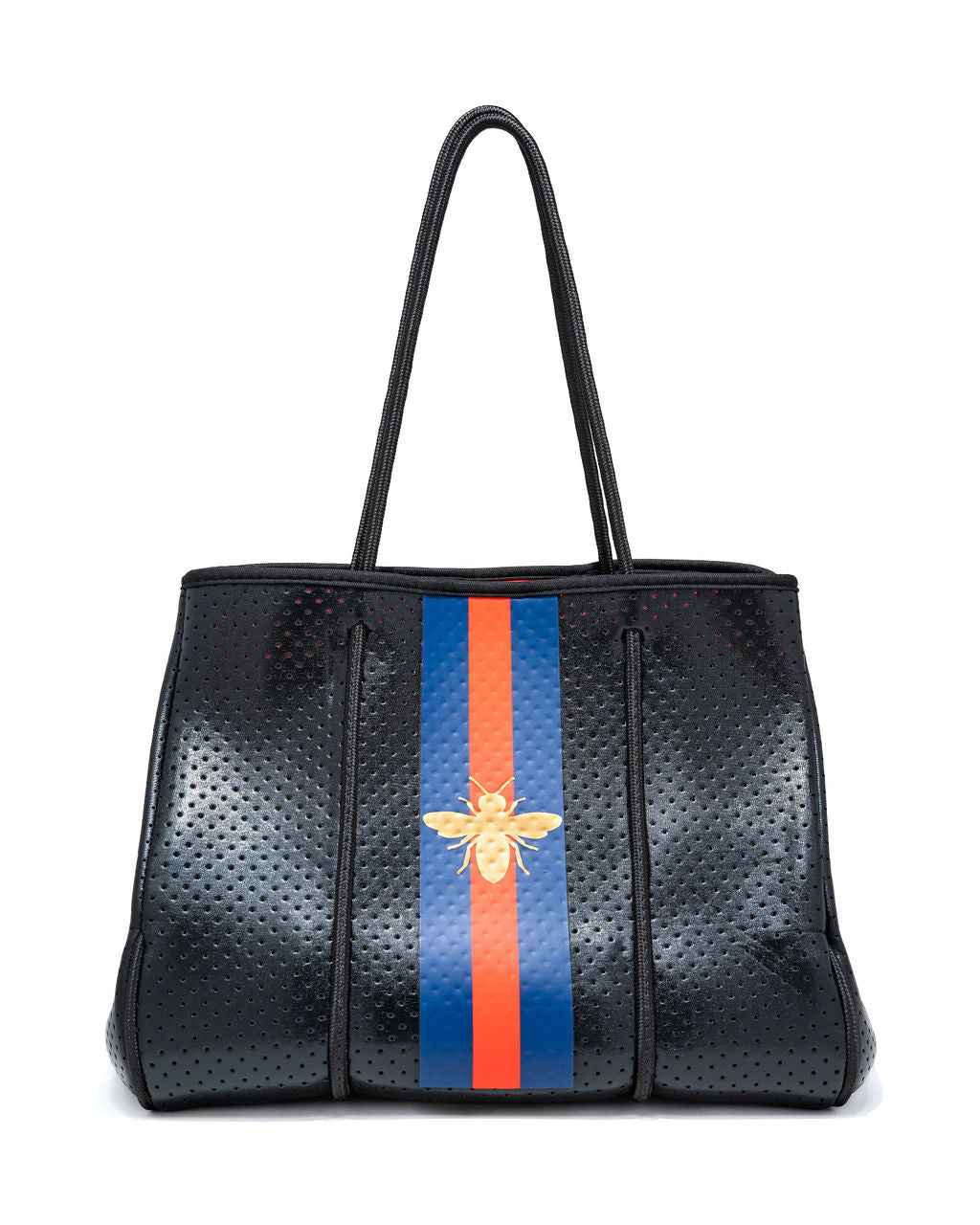 Queen Bee Neoprene Tote Bag - Black - PARKER & HYDE