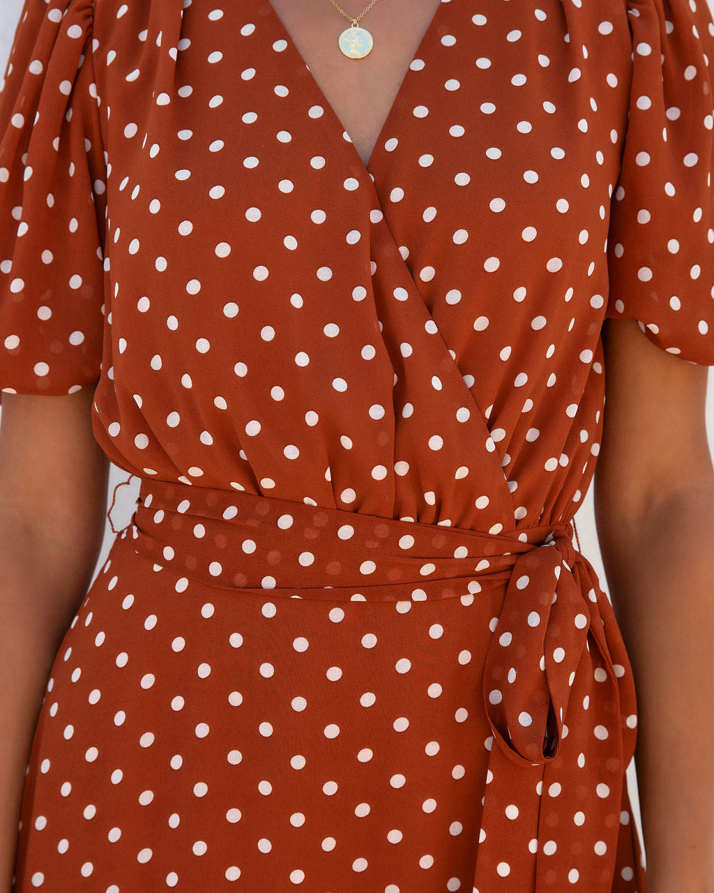 Sandrea Polka Dot Midi Dress - FINAL SALE