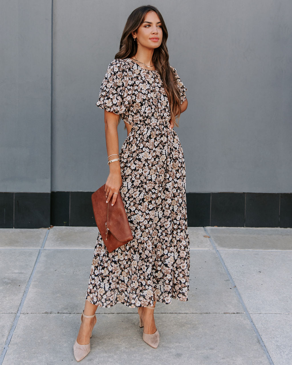Bristol Floral Cutout Maxi Dress