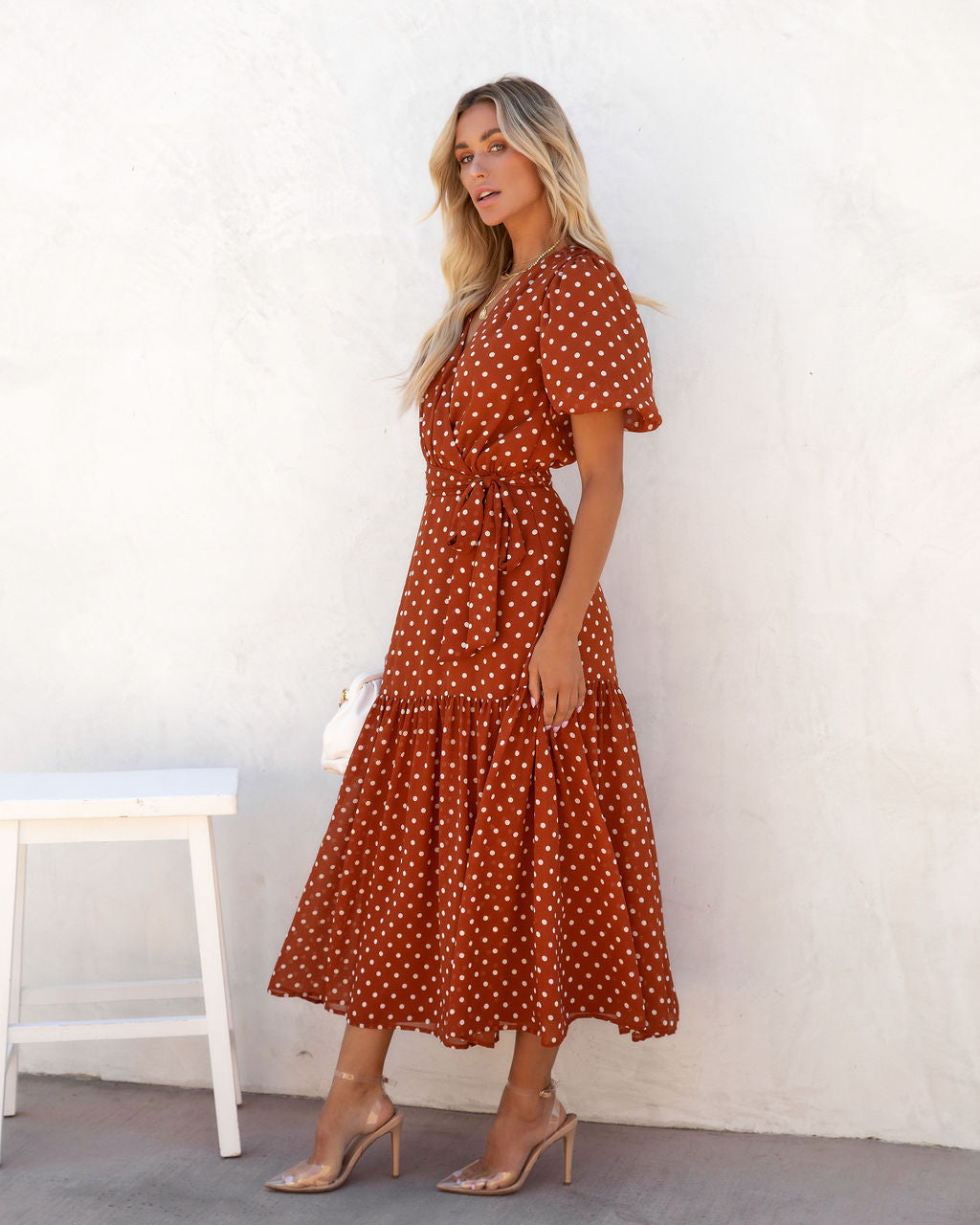 Sandrea Polka Dot Midi Dress - FINAL SALE