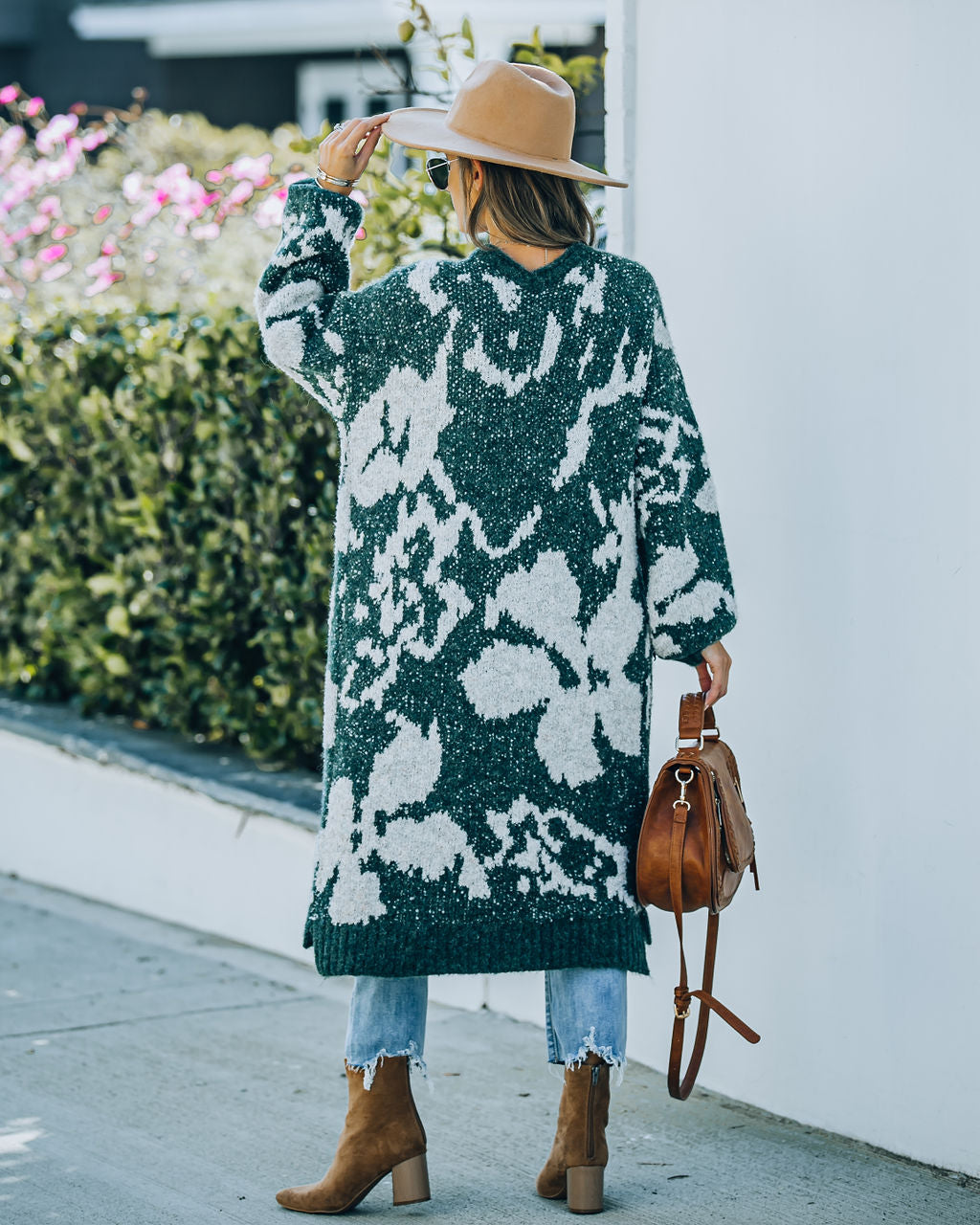 Merced Knit Duster Cardigan - Forest Green - SALE
