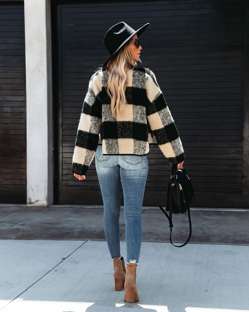 Classic Cozy Plaid Pocketed Jacket - SALE