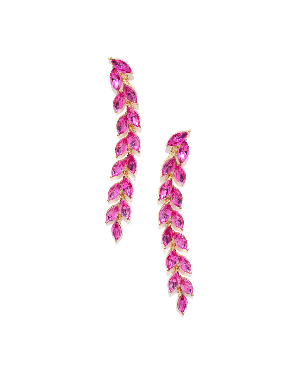 Andrea Drop Earrings - Fuchsia