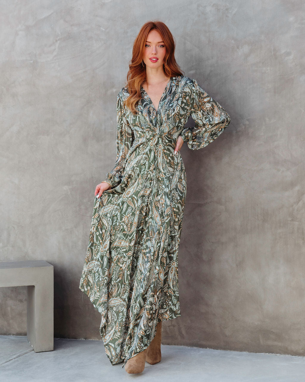 Olivera Paisley Maxi Dress