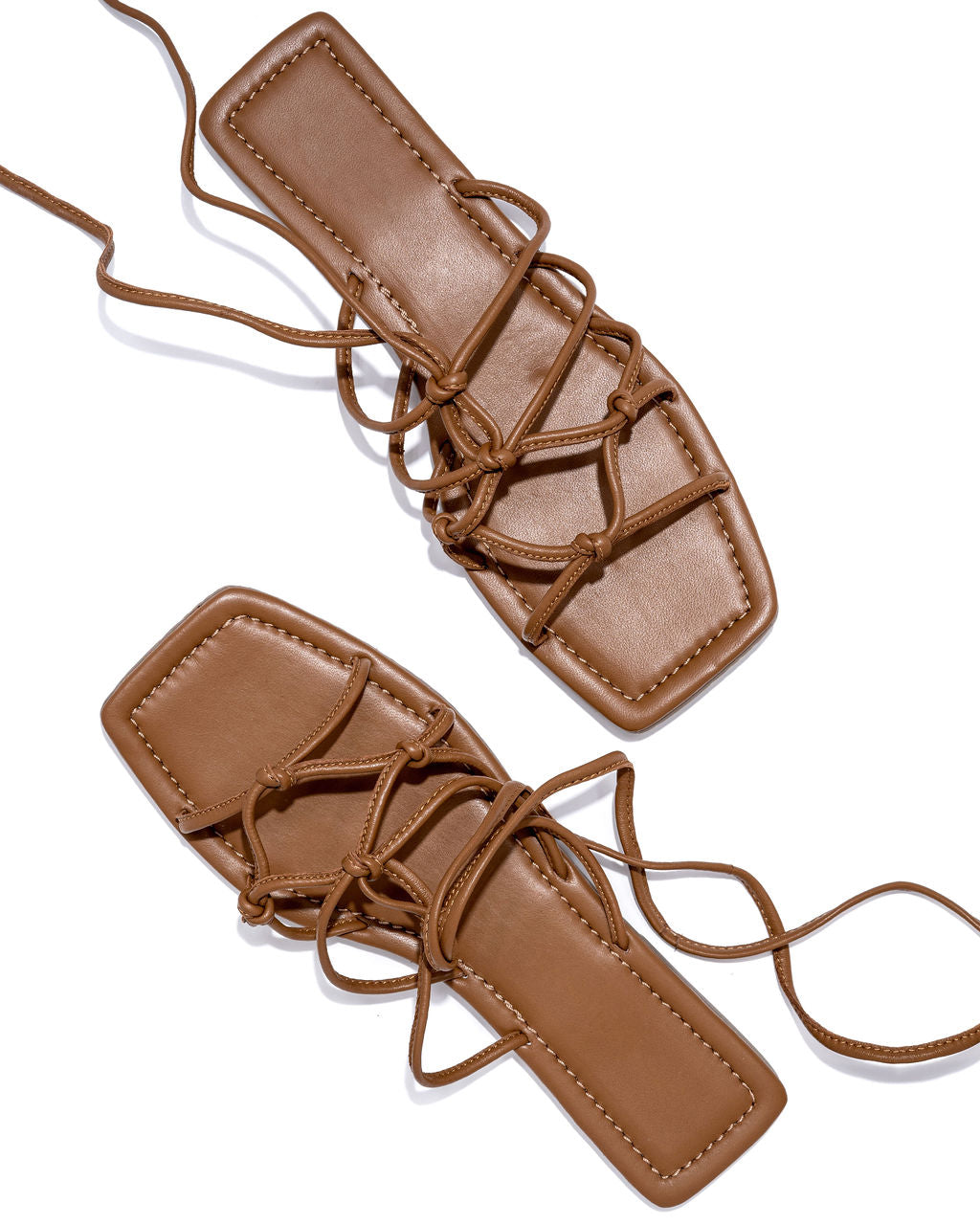 Kady Strappy Square Toe Sandal - Tan - FINAL SALE