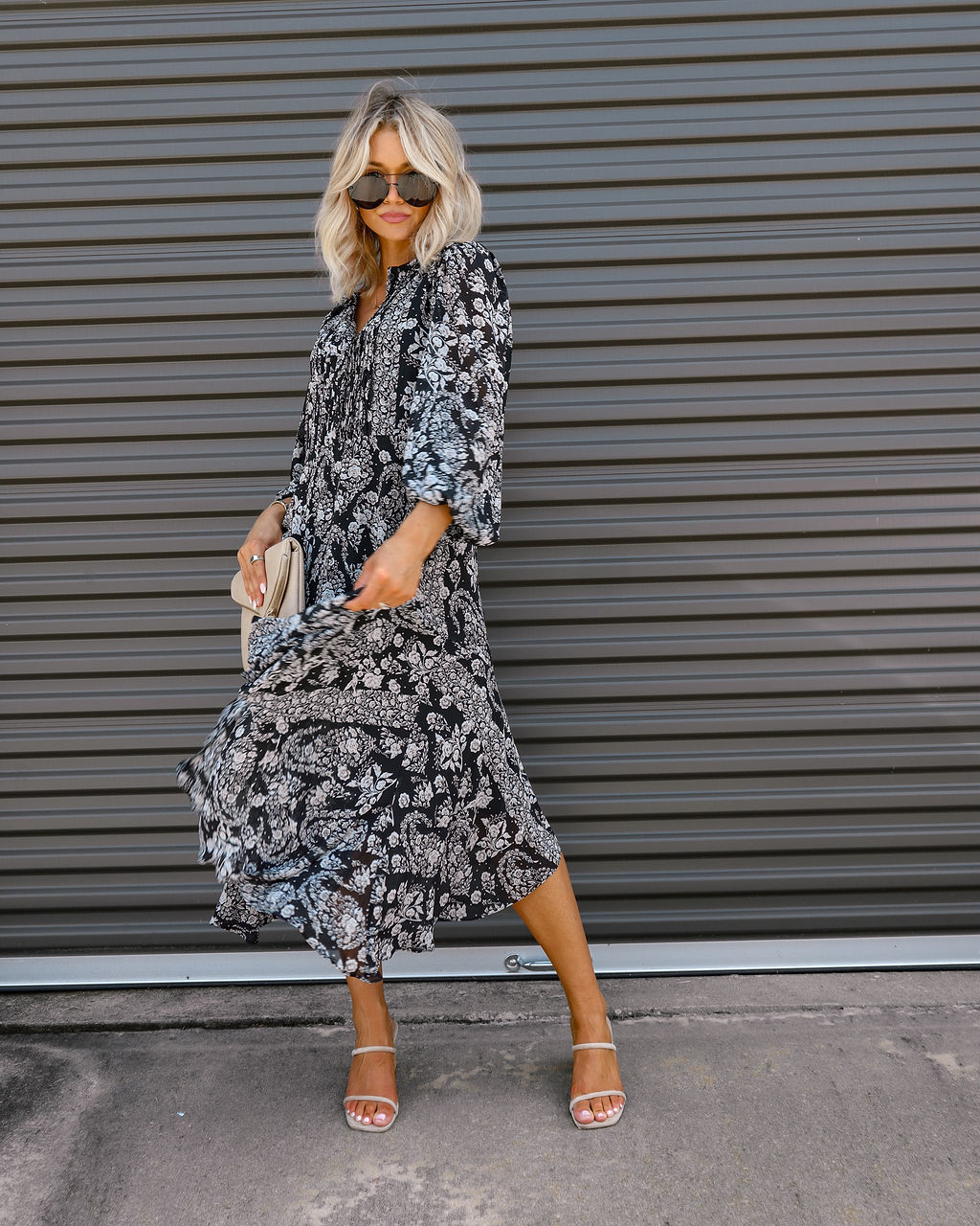 Gloria Floral Chiffon Maxi Dress