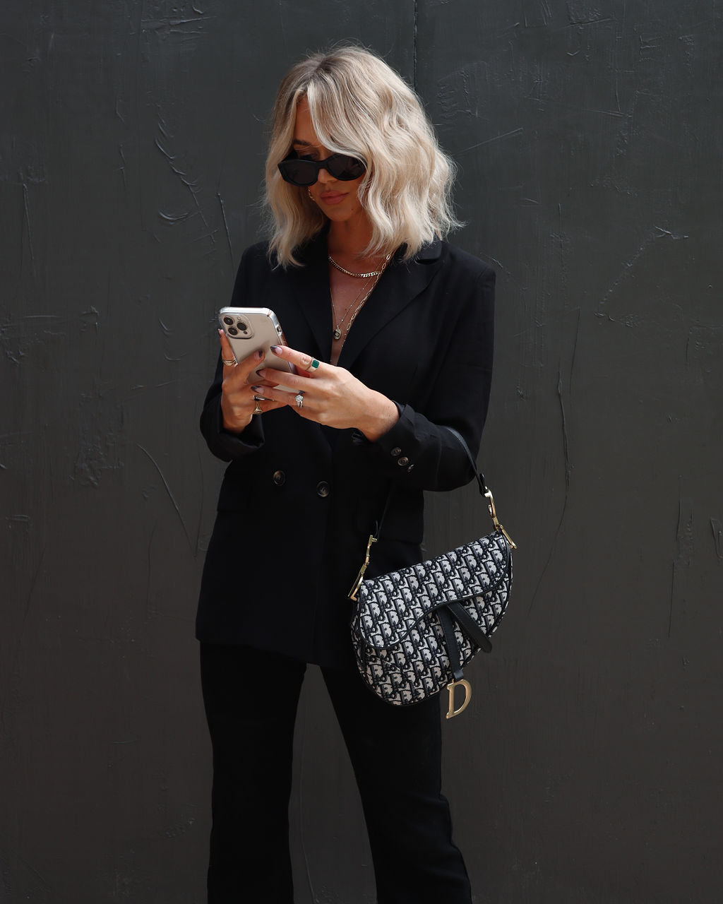 Cameron Pocketed Blazer - Black