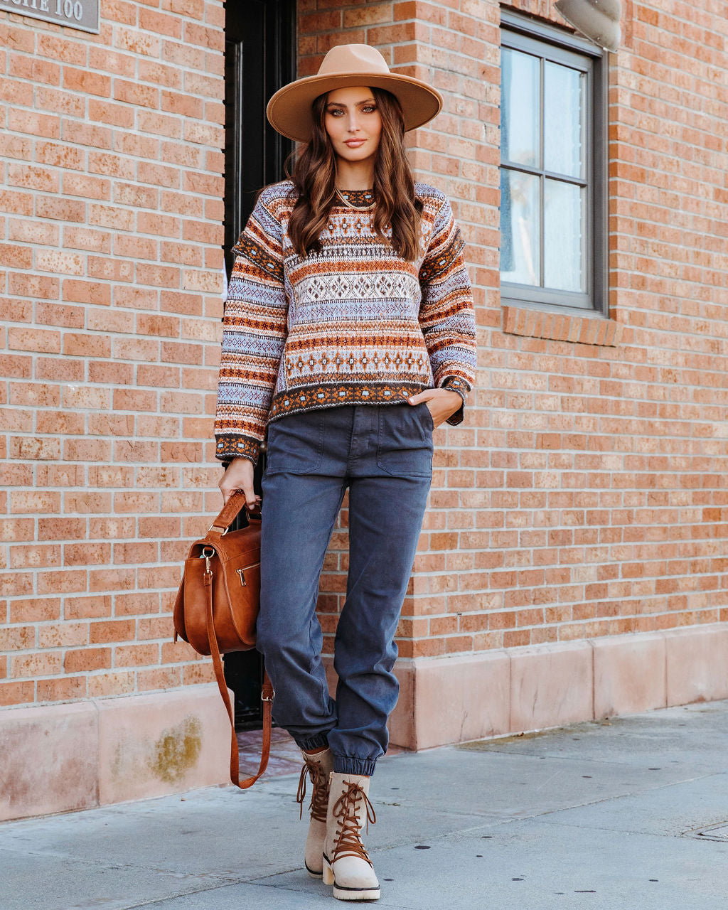 Annette Woven Pullover Sweater