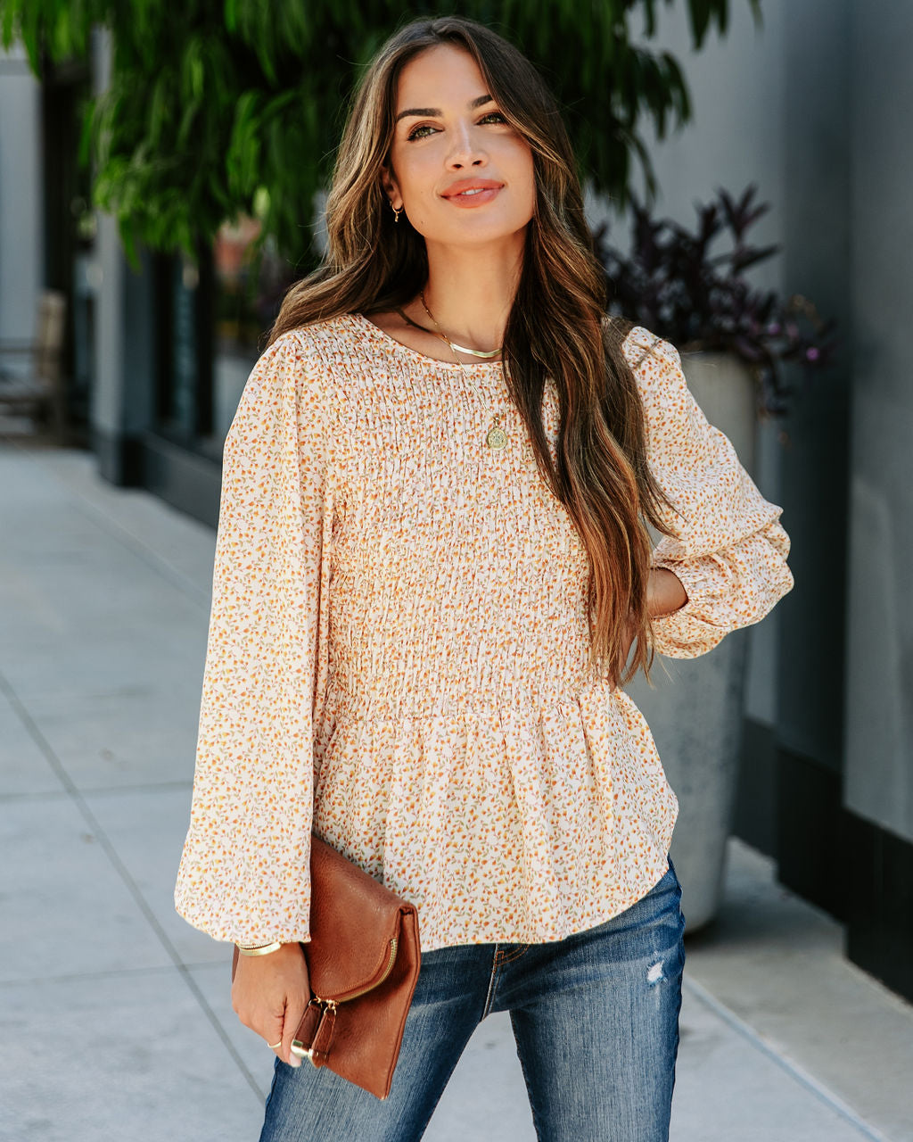 Clementina Floral Smocked Top - SALE