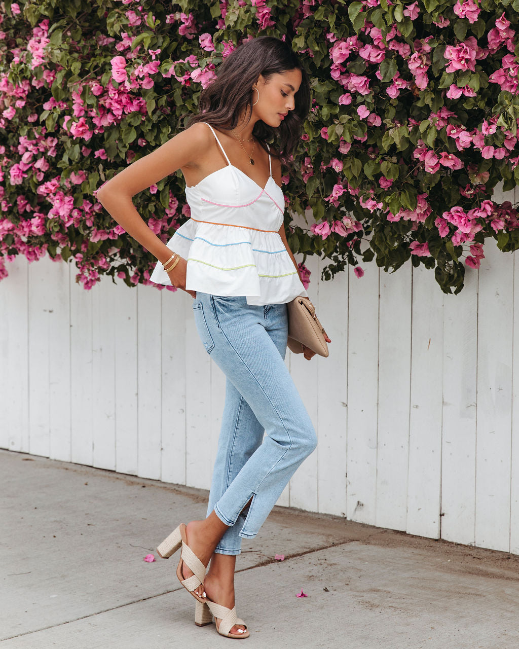 Into The Lines Babydoll Cotton Top - FINAL SALE