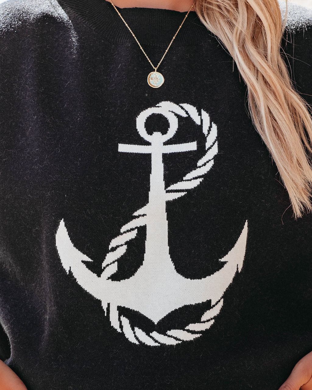 Anchored Away Knit Sweater - FINAL SALE