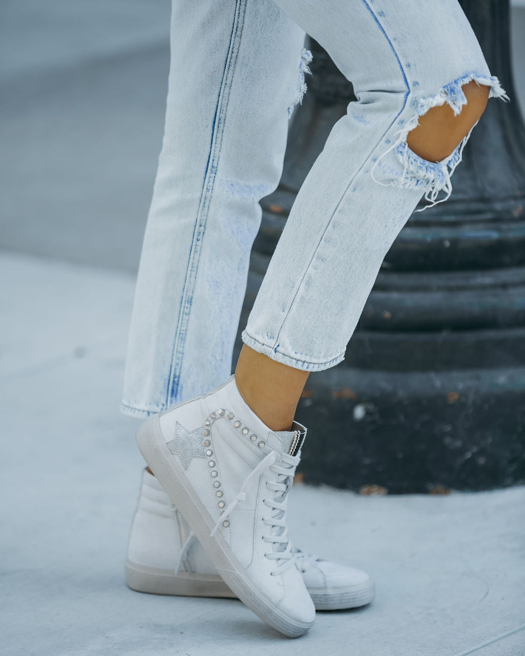 Ozzy Studded High Top Sneakers