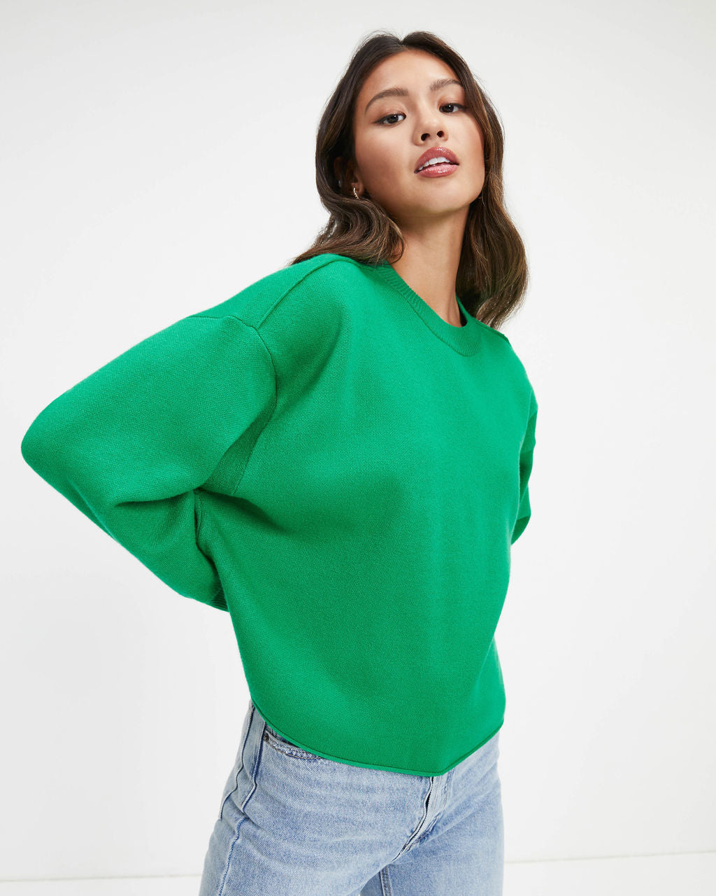 Sarna Dolman Knit Sweater - Green