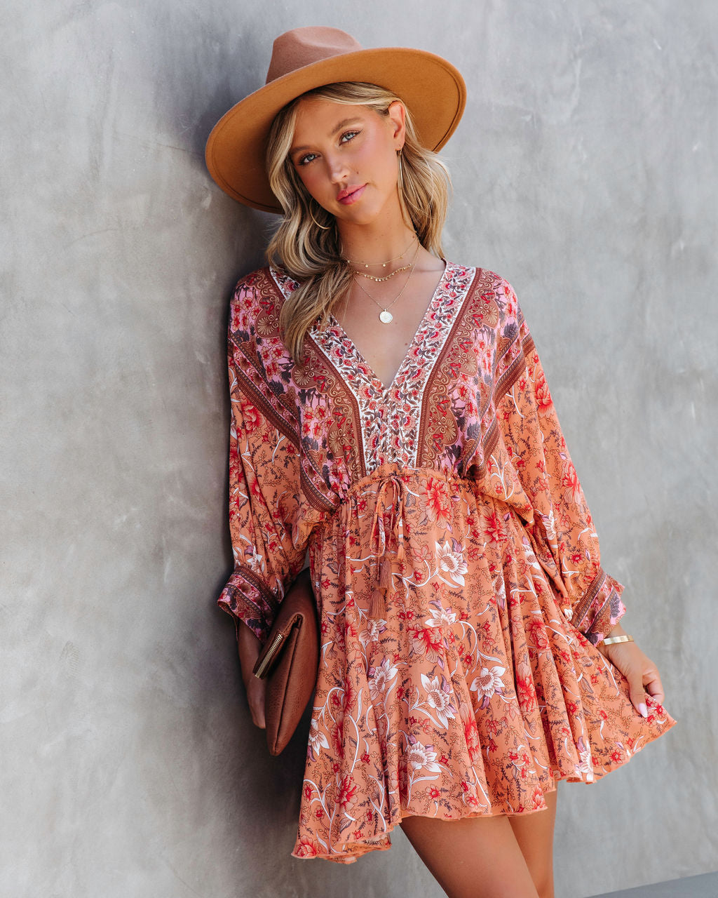 Wild And Free Floral Mini Dress