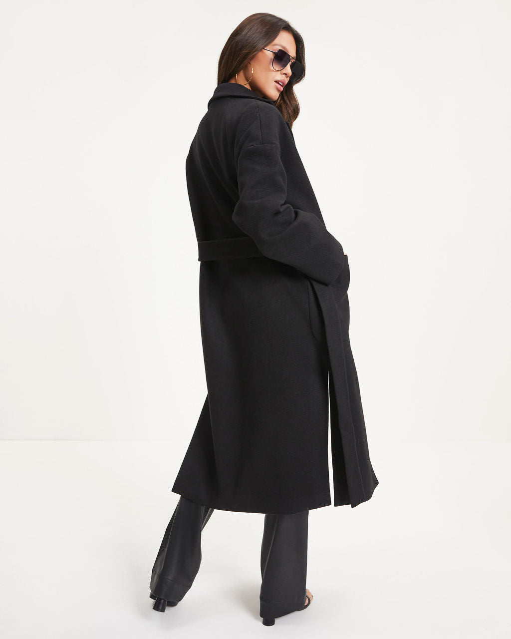 Great Expectations Pocketed Coat - Black