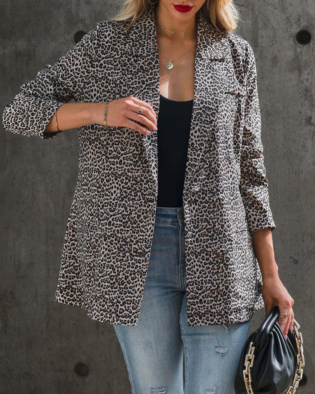 Fierce Feminine Leopard Print Blazer - FINAL SALE