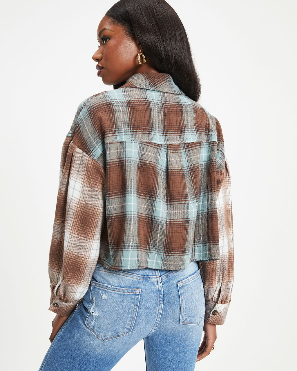 Albert Plaid Button Down Top