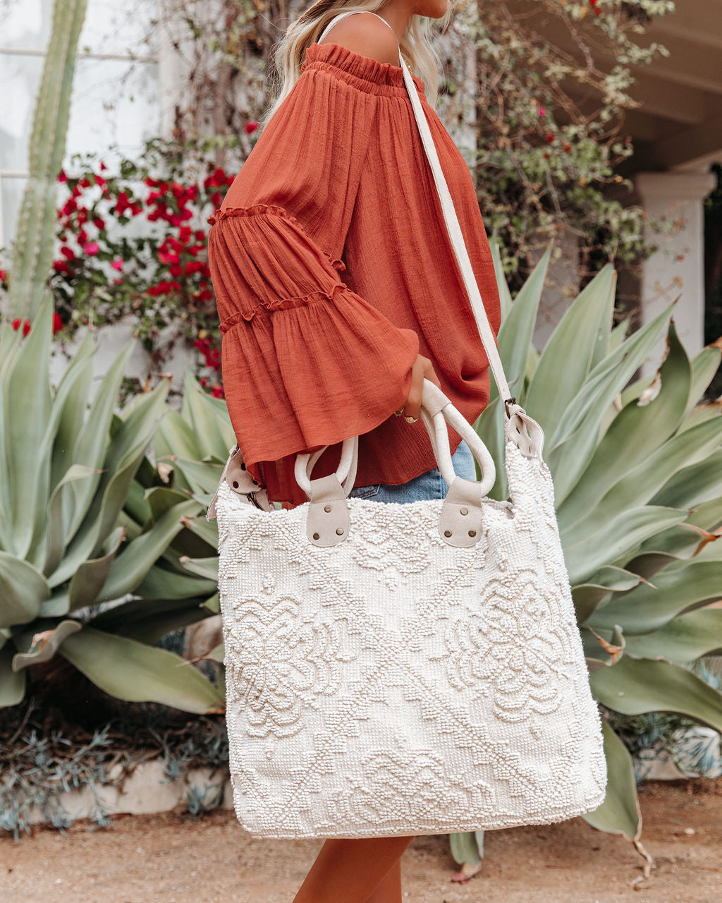 Sequoia Embellished Weekender Bag - Natural