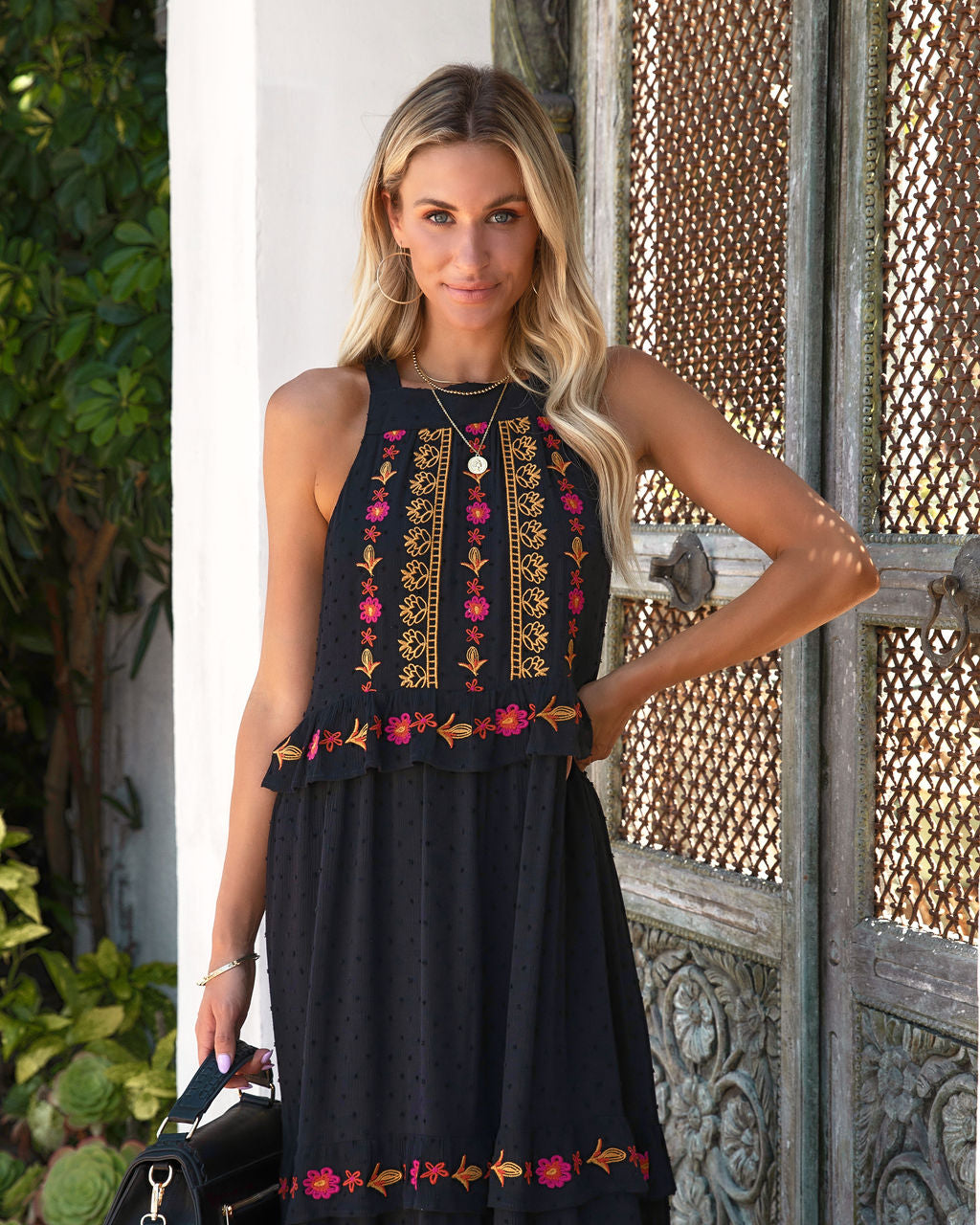 Tenya Floral Embroidered Maxi Dress - FINAL SALE