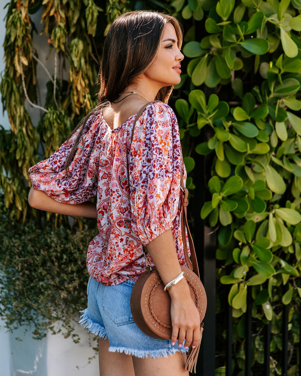 Sivani Metallic Paisley Top - FINAL SALE