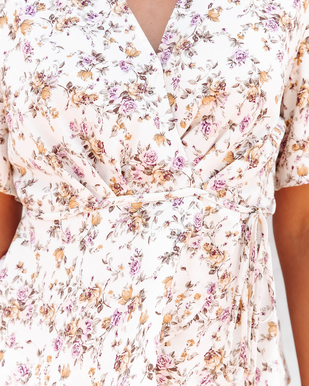 Vendee Floral Wrap Top - FINAL SALE