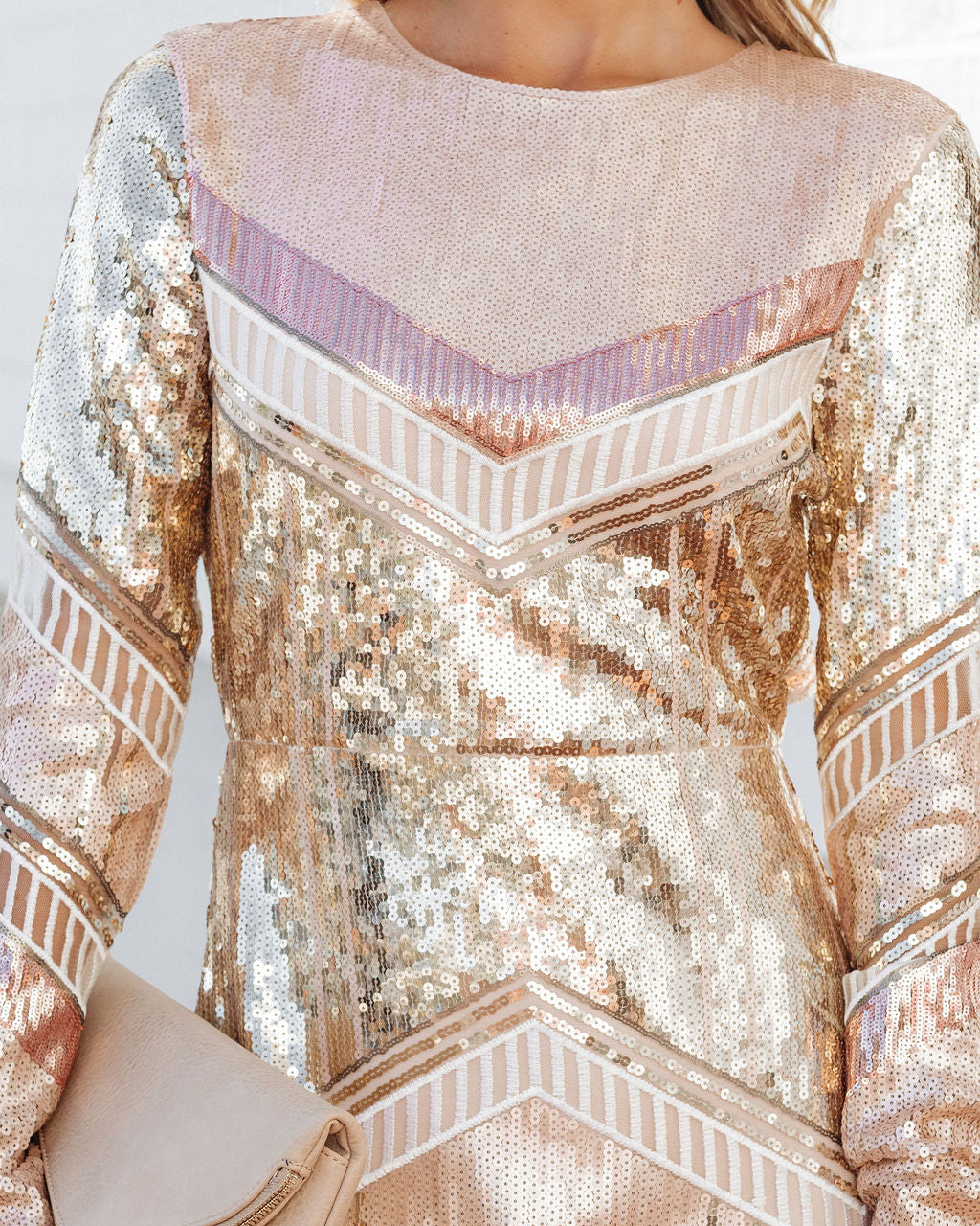 Misbehave Sequin Bodycon Dress - Pink Multi