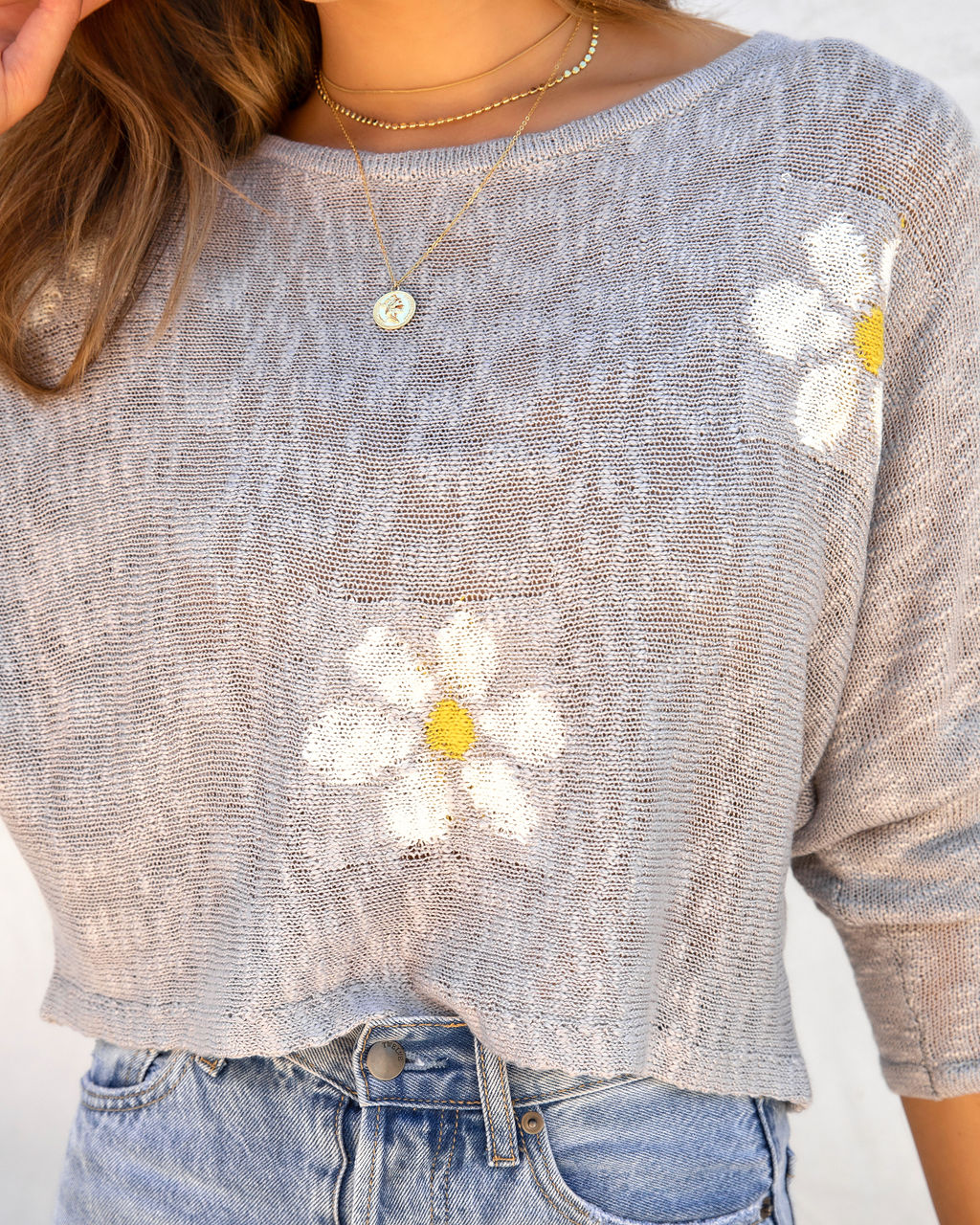 Among The Daisies Knit Sweater - FINAL SALE