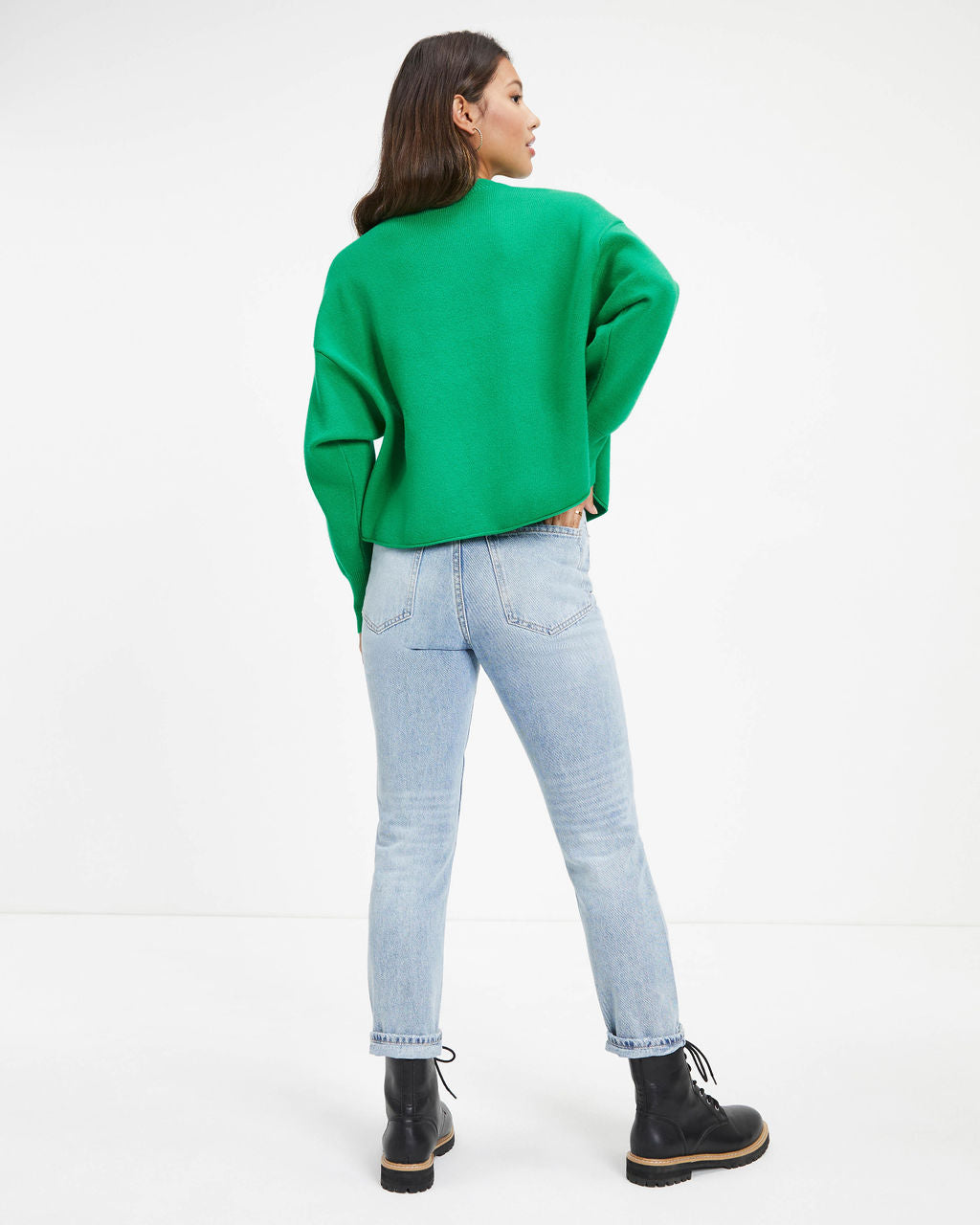 Sarna Dolman Knit Sweater - Green