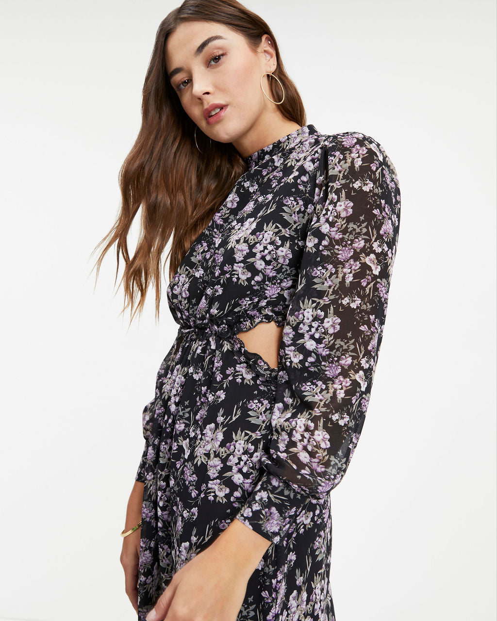 Making Dreams Come True Floral Cutout Maxi Dress - FINAL SALE