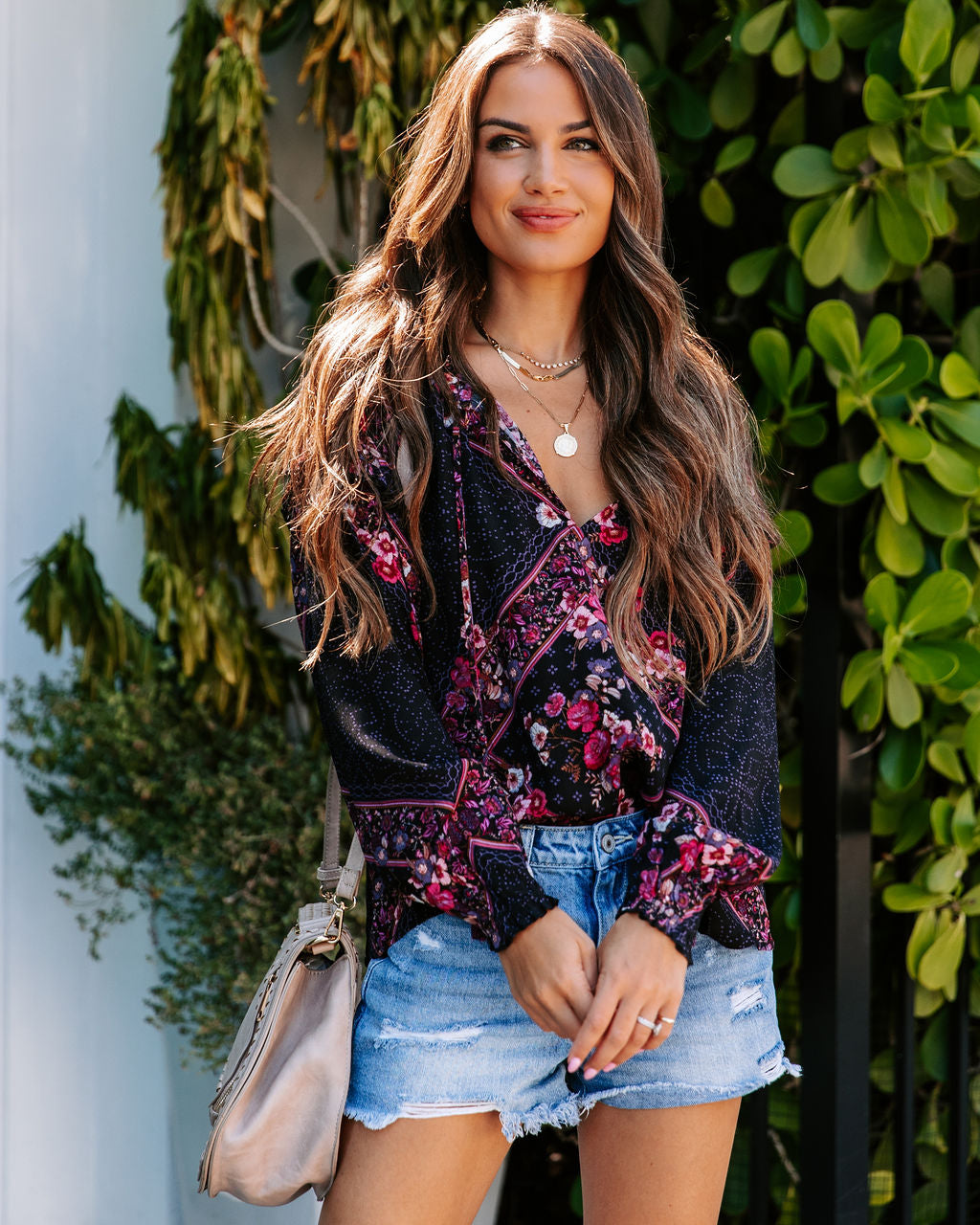 Valerian Floral Tassel Tie Top - FINAL SALE