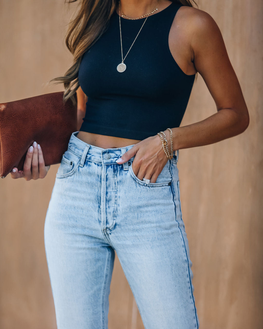 Kiki Knit Crop Top - Black