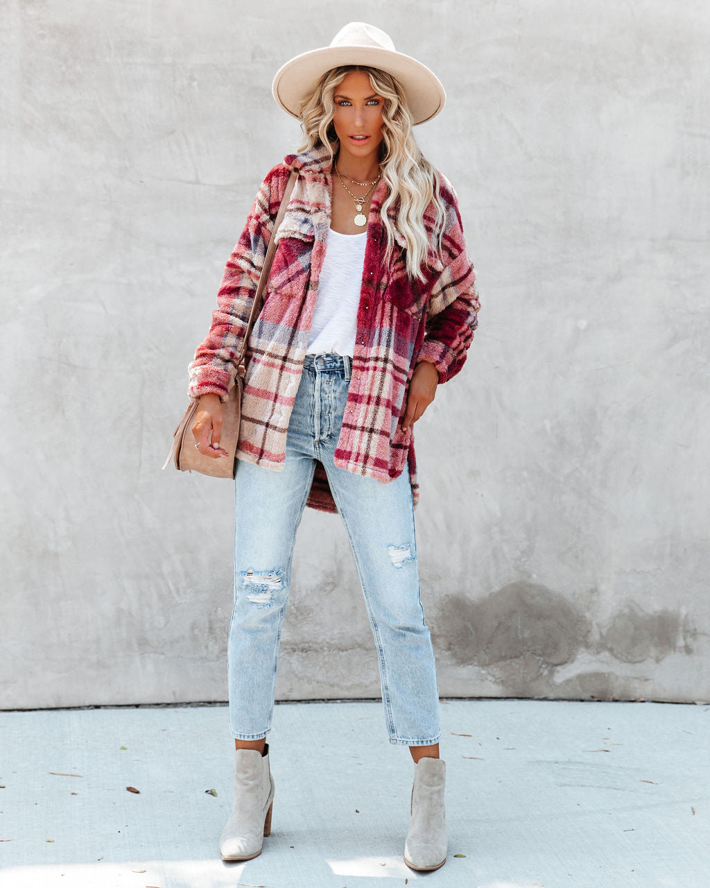 Mendocino Plaid Soft Knit Jacket - SALE