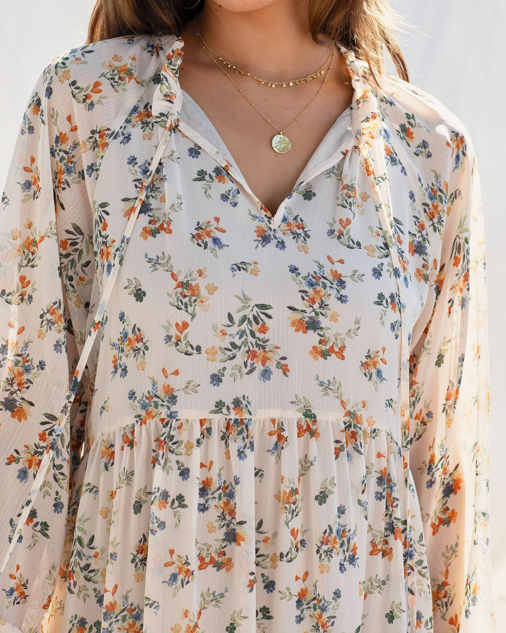 Eternal Bloom Floral Tiered Babydoll Dress - FINAL SALE