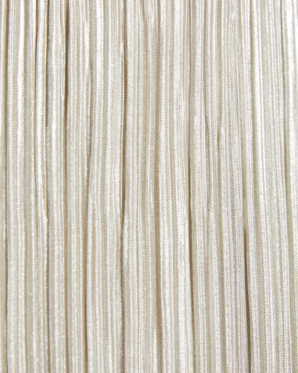 Kiyara Billowed Shimmer Plisse Top - Silver