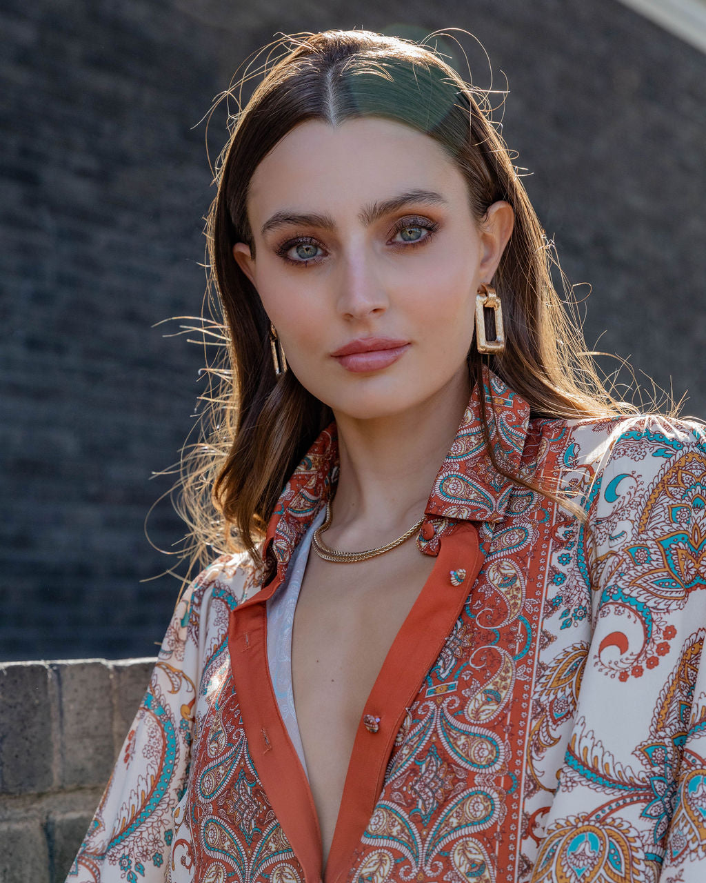 Knock Out Drop Earrings - Gold