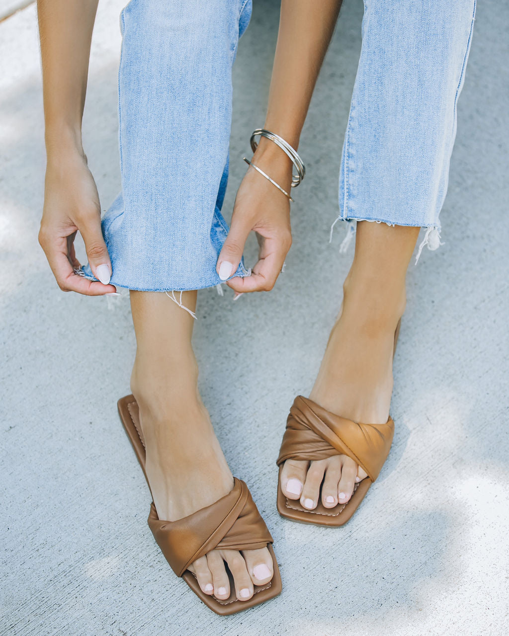 Meriah Slip Sandal - Brown - FINAL SALE