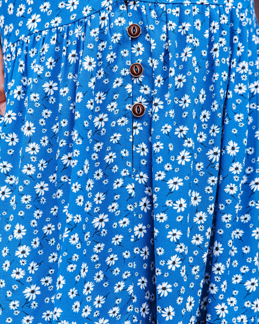 Dive Deep Button Down Babydoll Dress - FINAL SALE