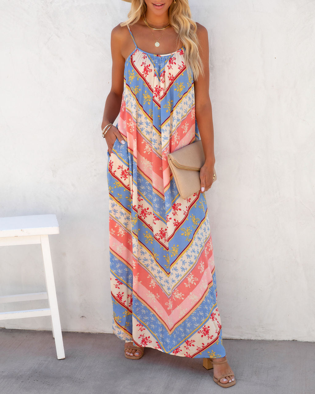 Desert Dreaming Pocketed Maxi Dress - FINAL SALE