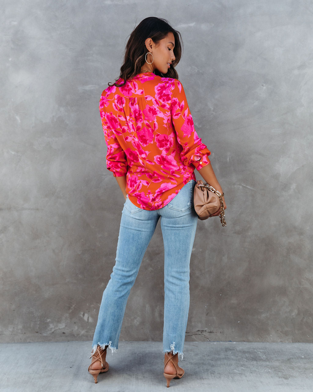 Bibiana Floral Button Down Top