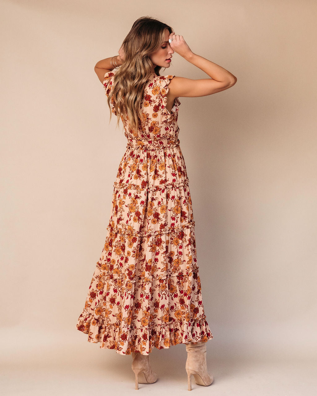 Aurelia Floral Tiered Maxi Dress