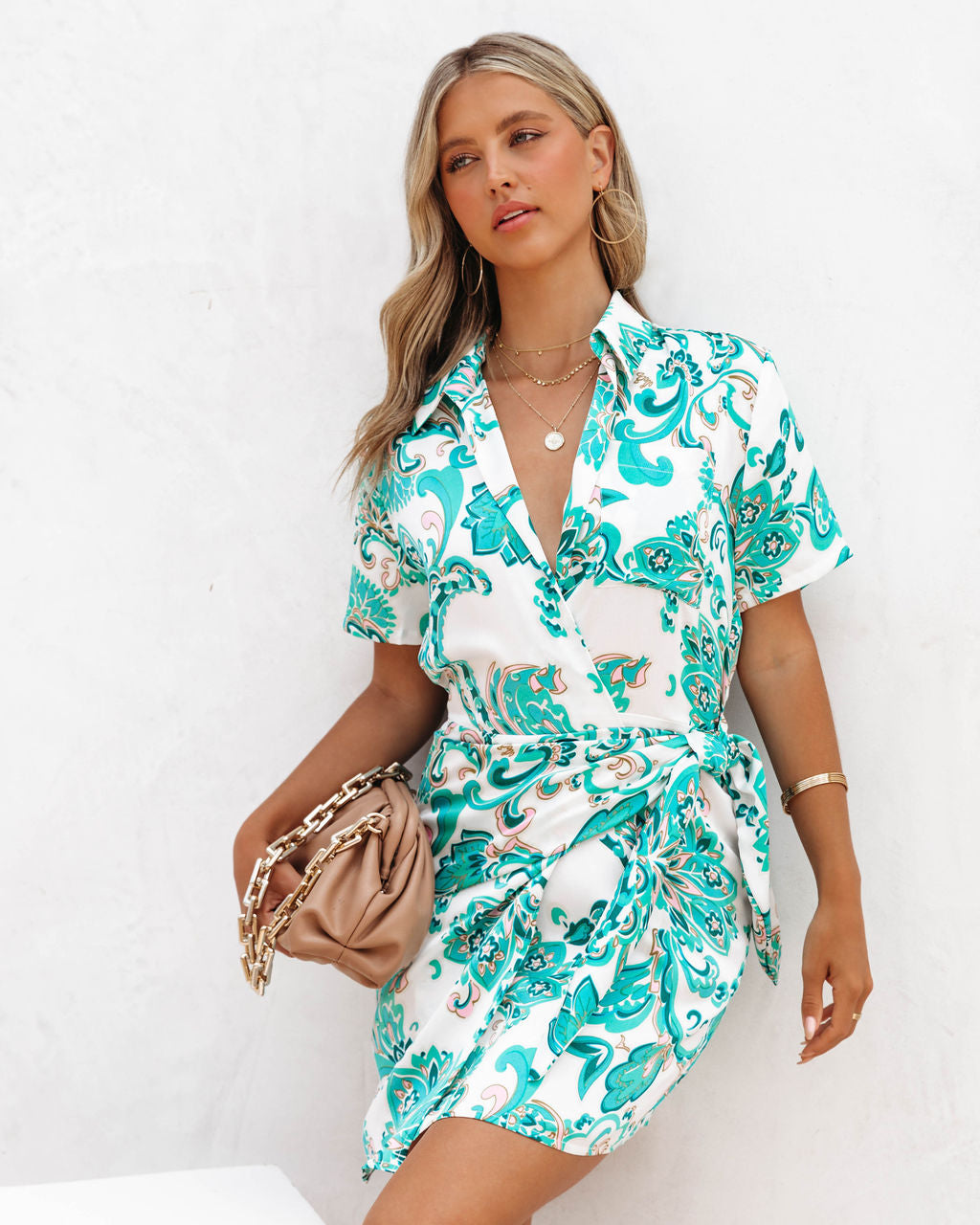 Serepentina Wrap Mini Dress - FINAL SALE