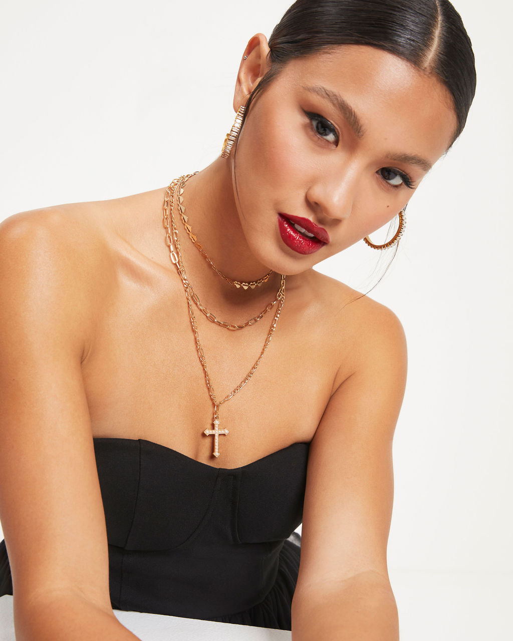 Shashi - Madonna Layered Necklace - Gold