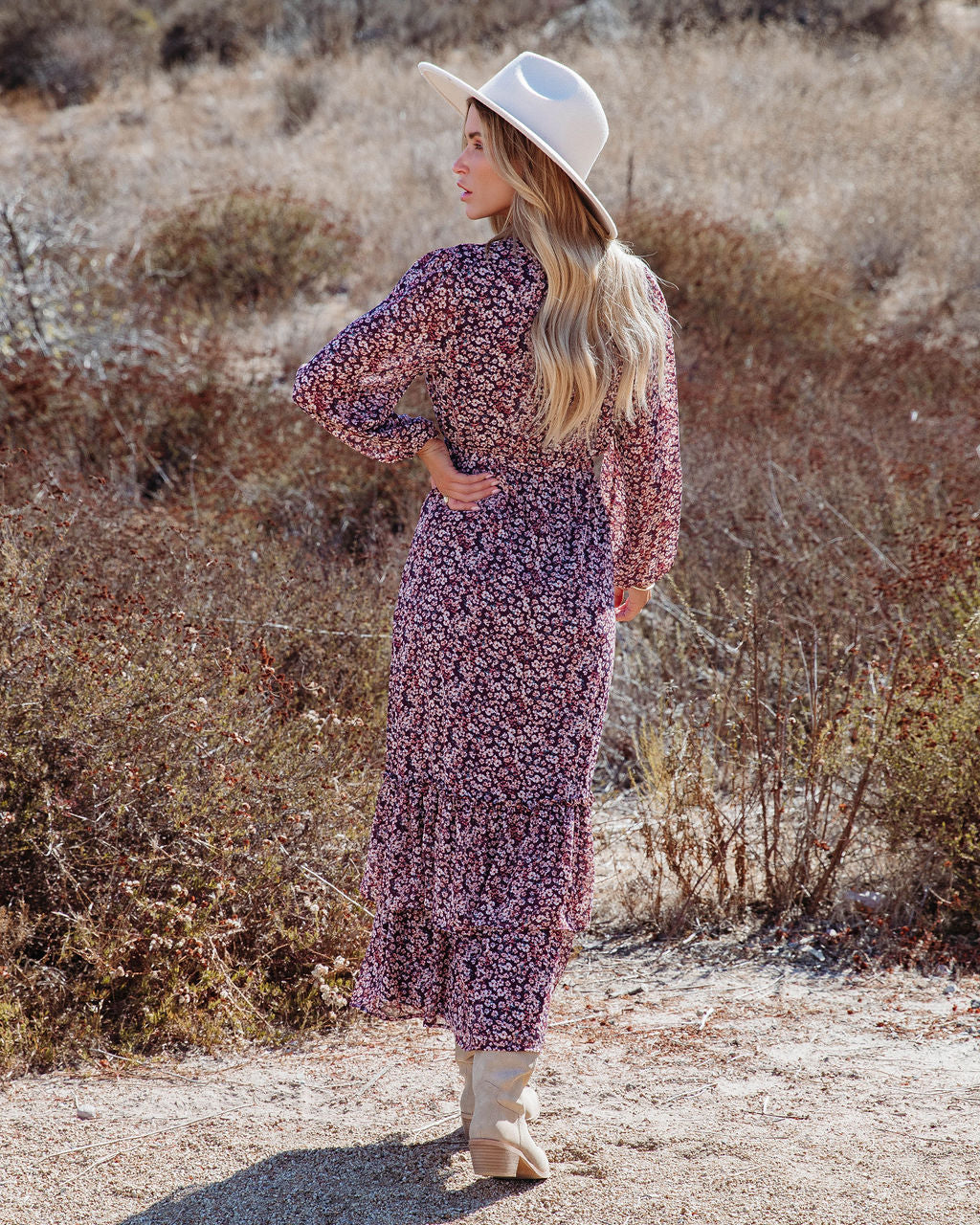 Falling In Love Floral Tiered Maxi Dress