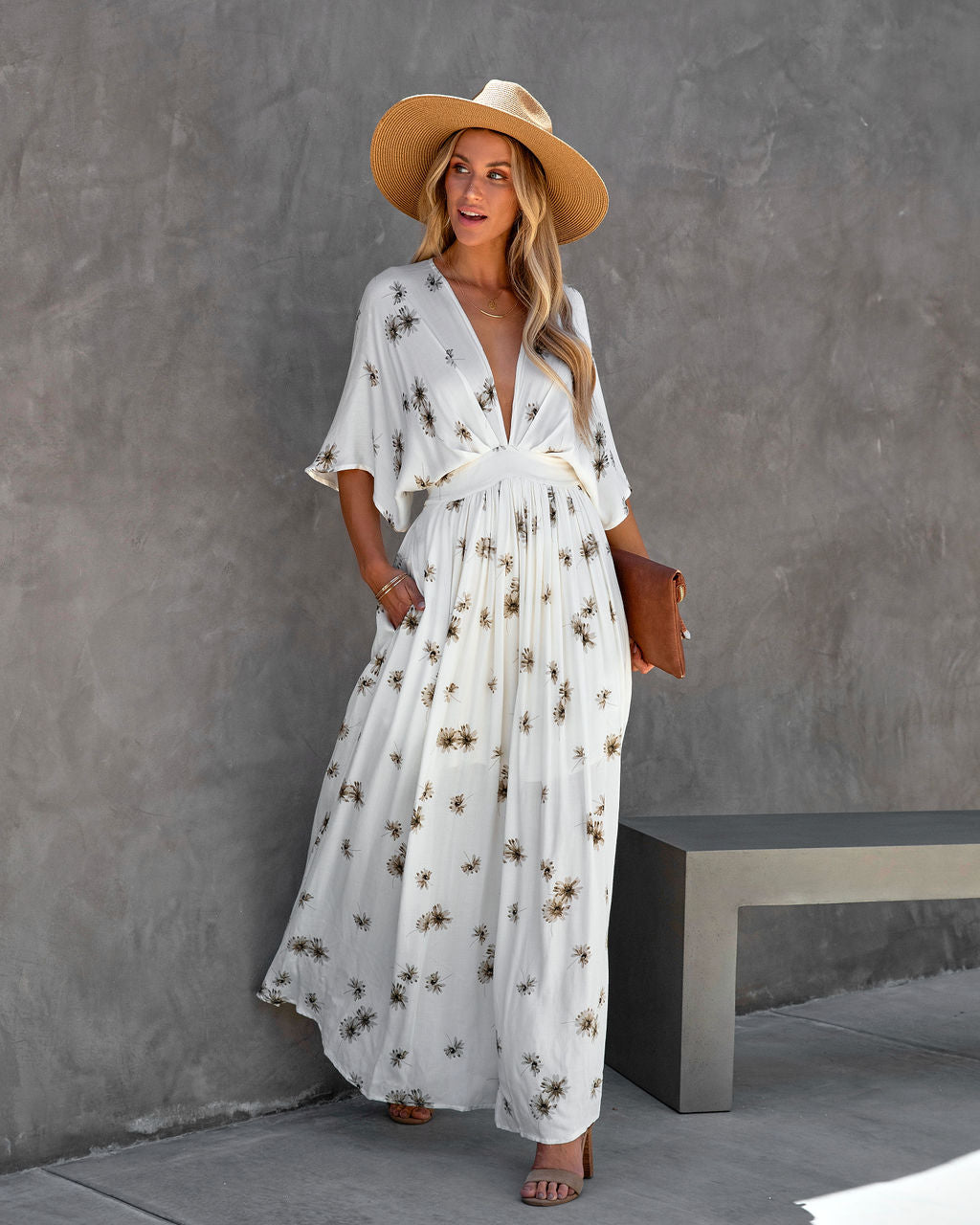 Memorable Summer Floral Pocketed Maxi Dress - FINAL SALE